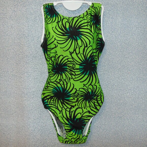 Green and Black Leotard [NoTag] - Picture 1 of 7